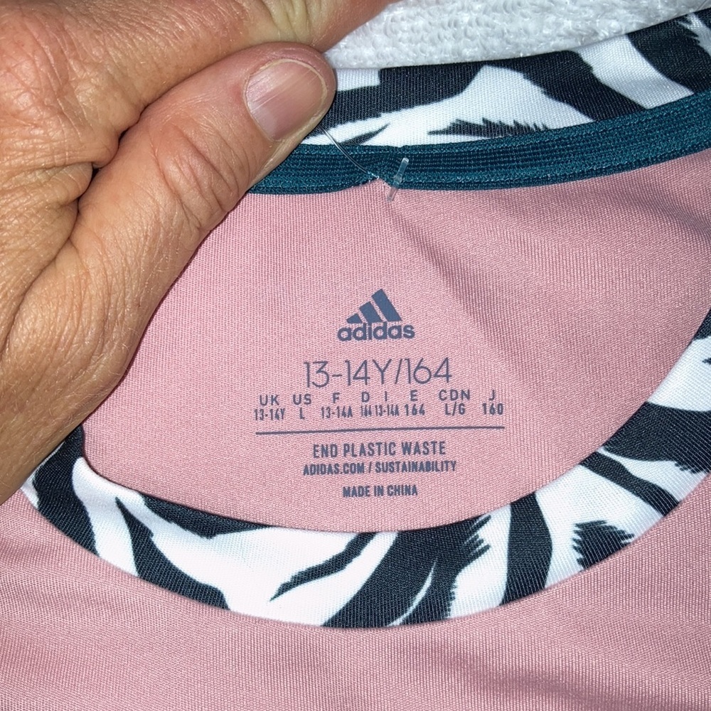 NWT adidas Disney lion king simba aeroready rose zebra colored 13/14 - Picture 4 of 11